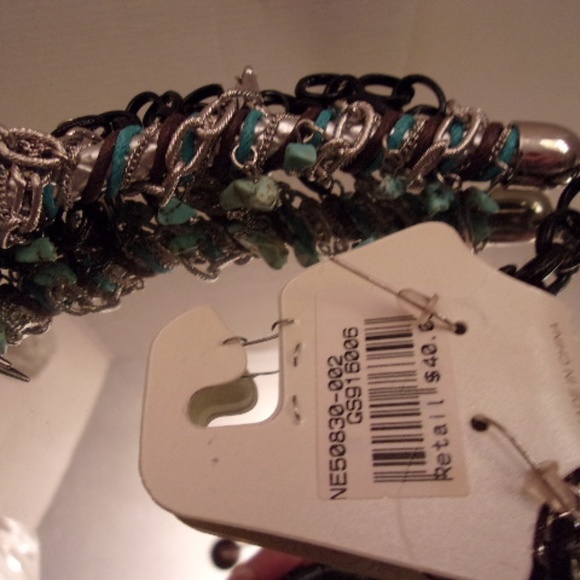 Nwts EFM Gorgeous Turquoise Necklace/earrin. M10-4 - Picture 4 of 5